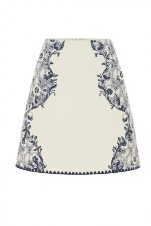 Airlie Skirt Navy/Cream