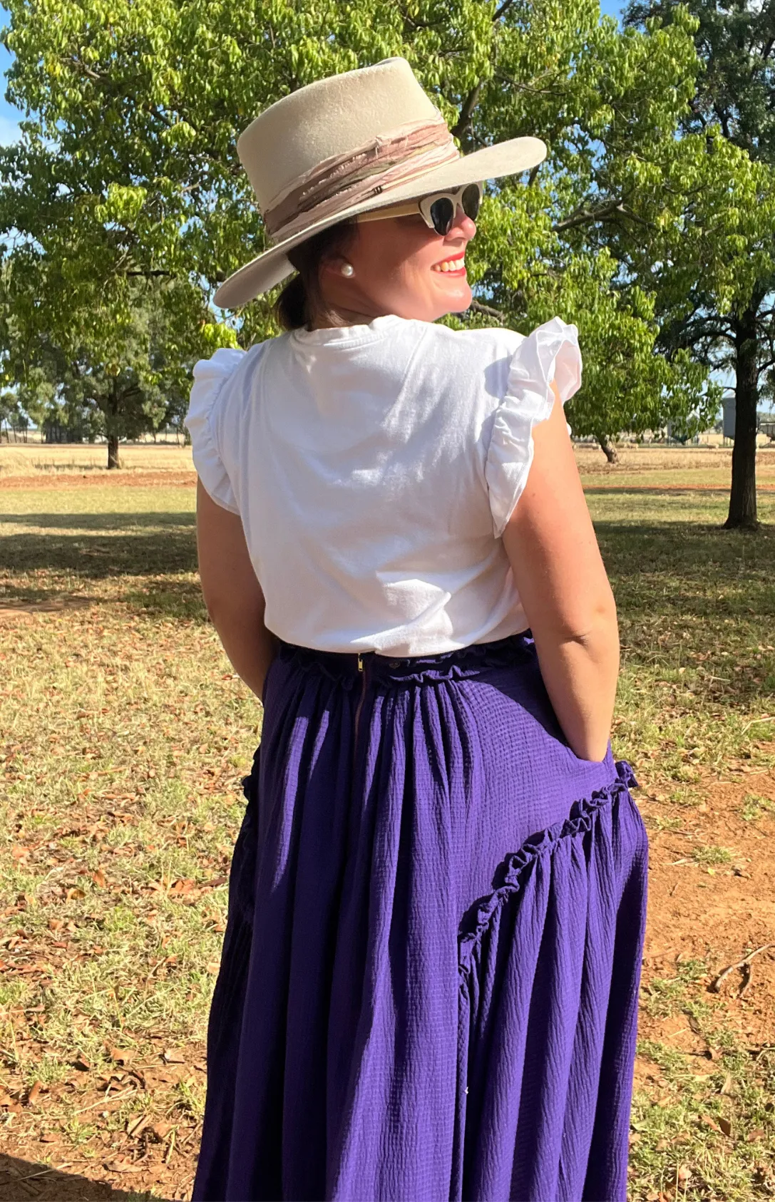 Bolide Waffle Skirt - Purple