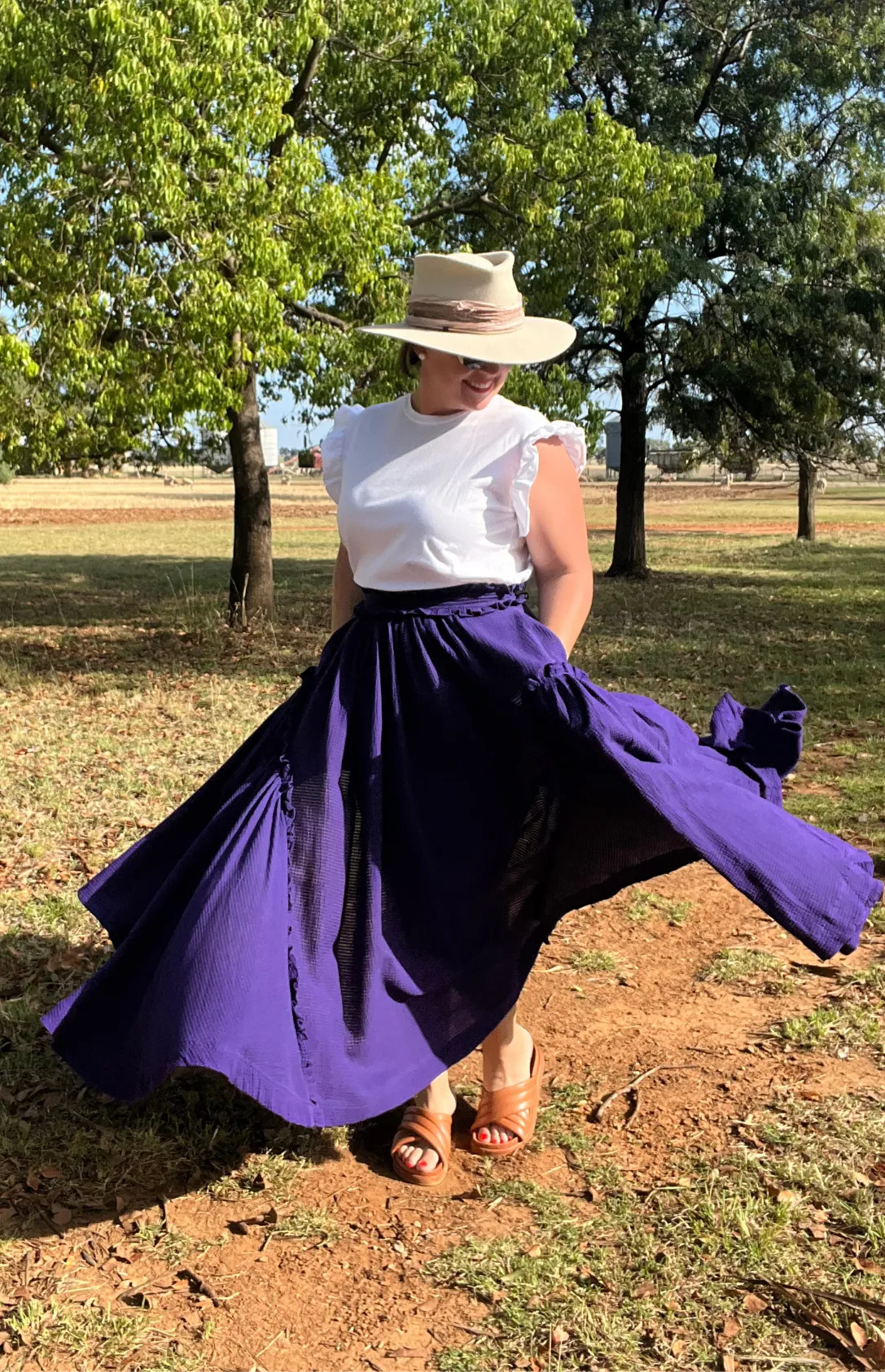 Bolide Waffle Skirt - Purple