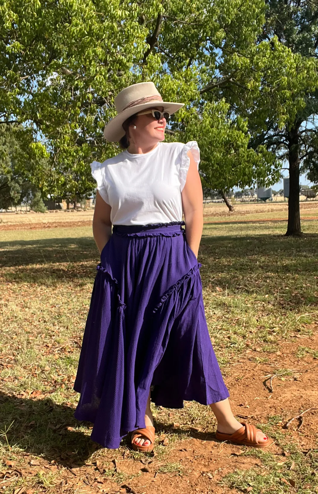 Bolide Waffle Skirt - Purple