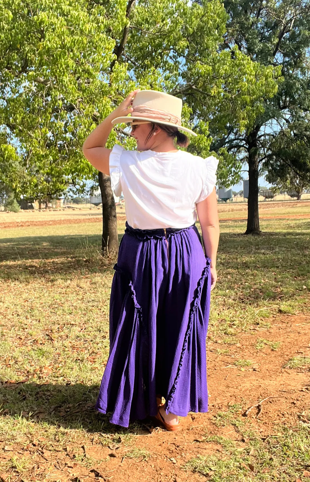 Bolide Waffle Skirt - Purple