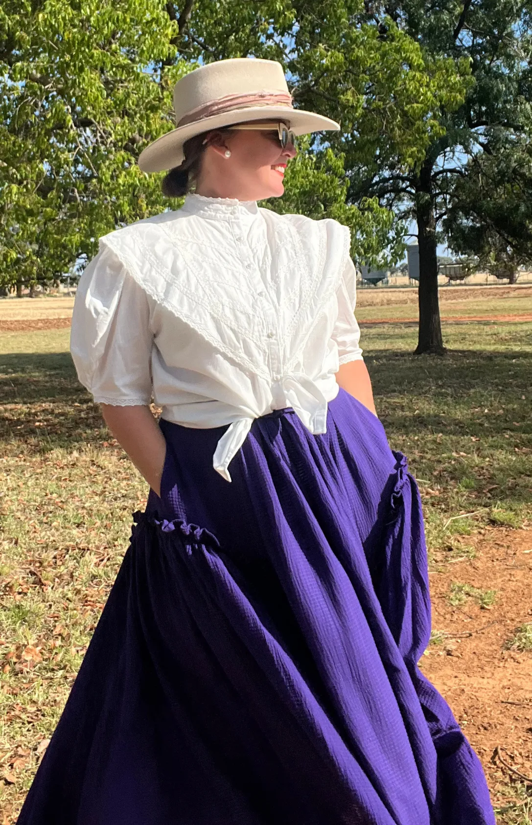 Bolide Waffle Skirt - Purple