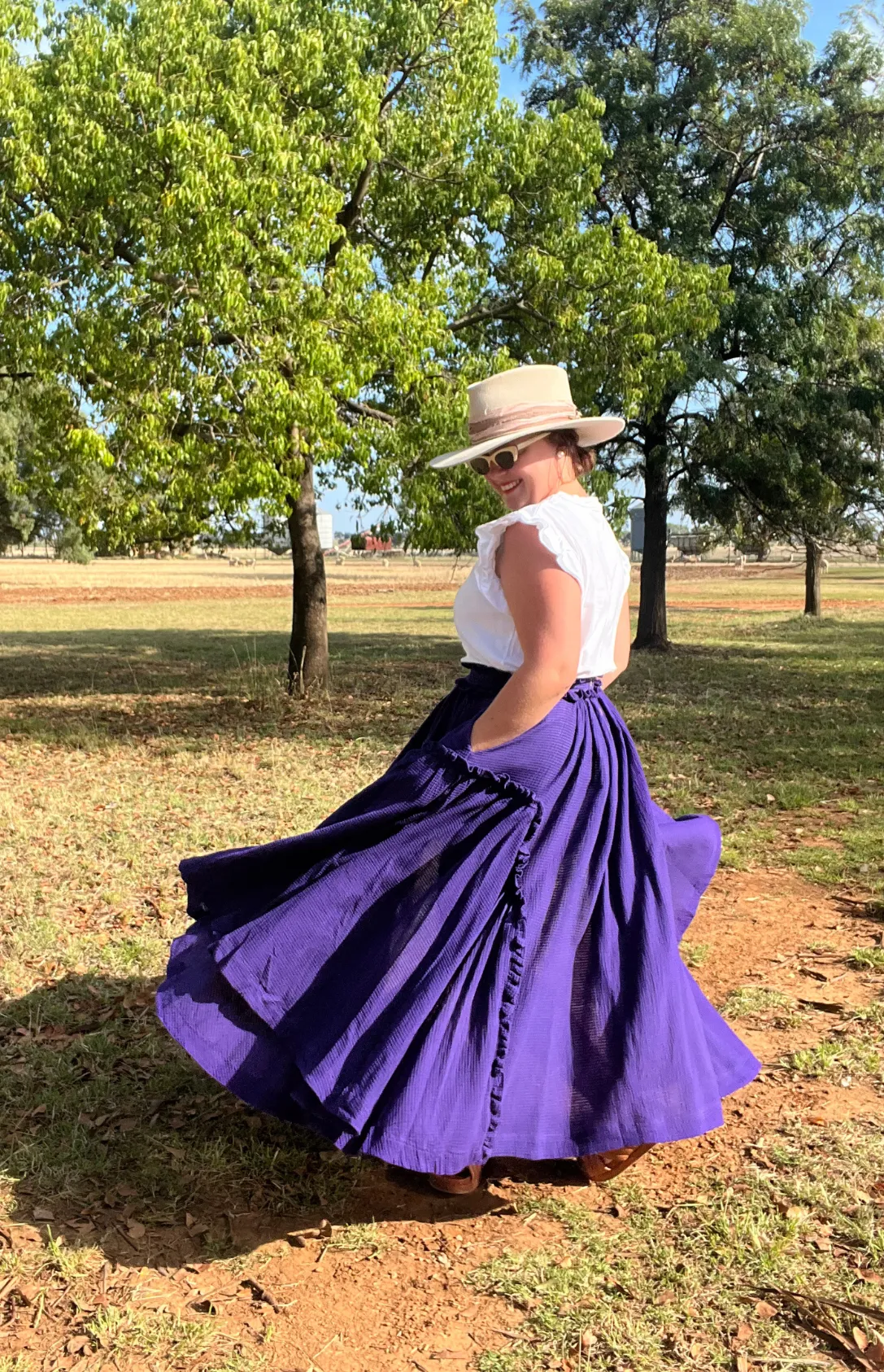 Bolide Waffle Skirt - Purple