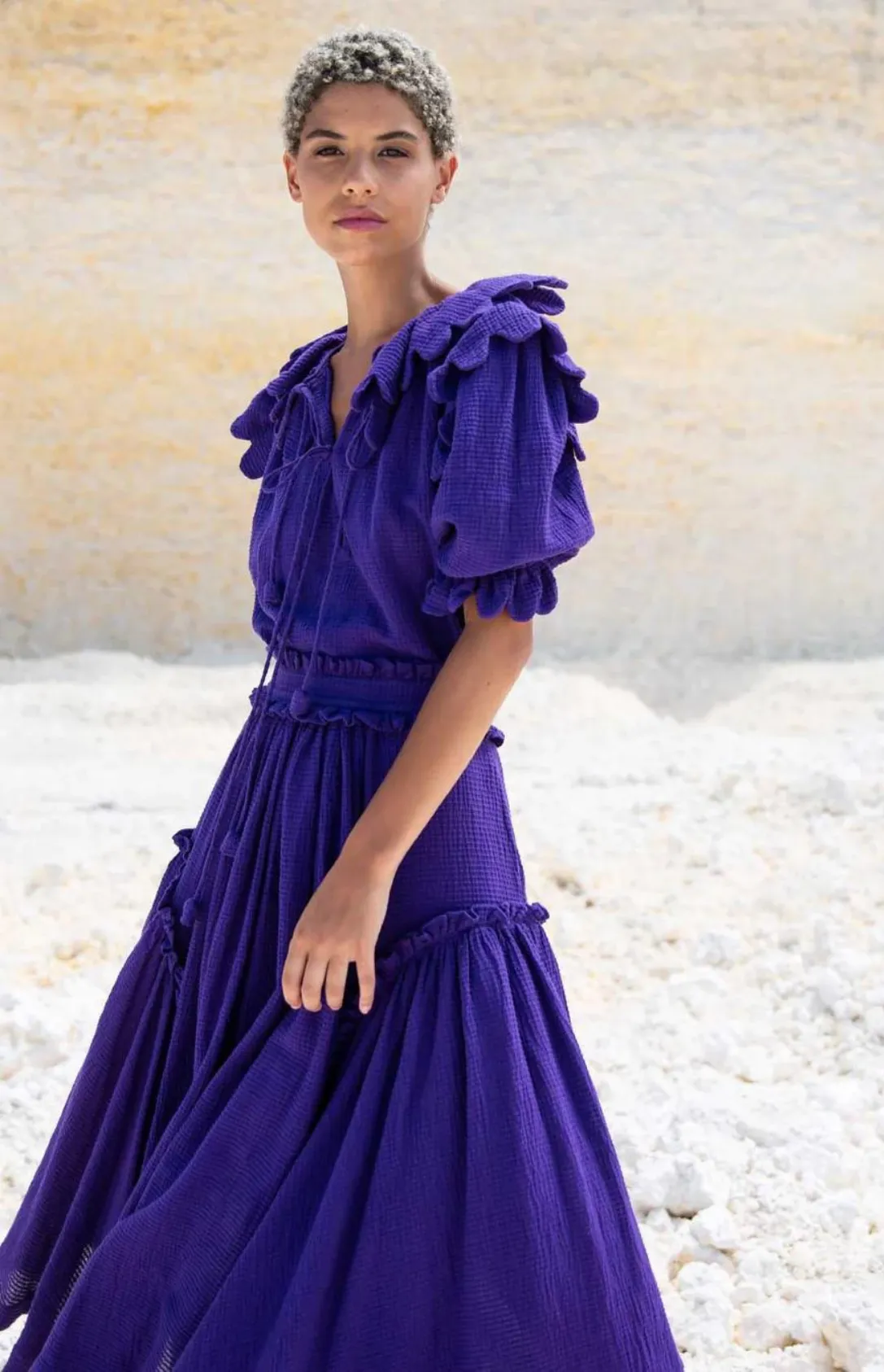Bolide Waffle Skirt - Purple
