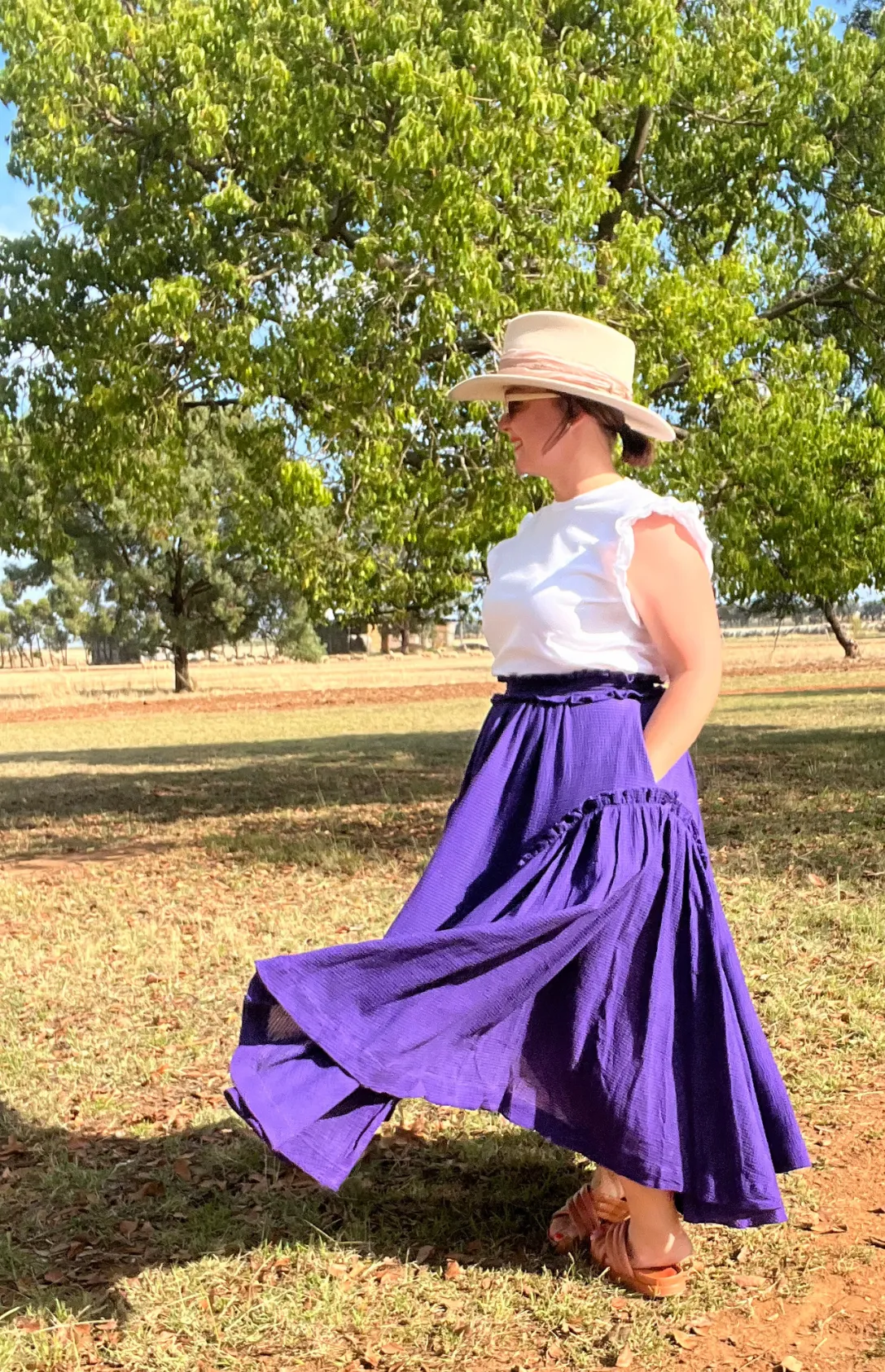 Bolide Waffle Skirt - Purple