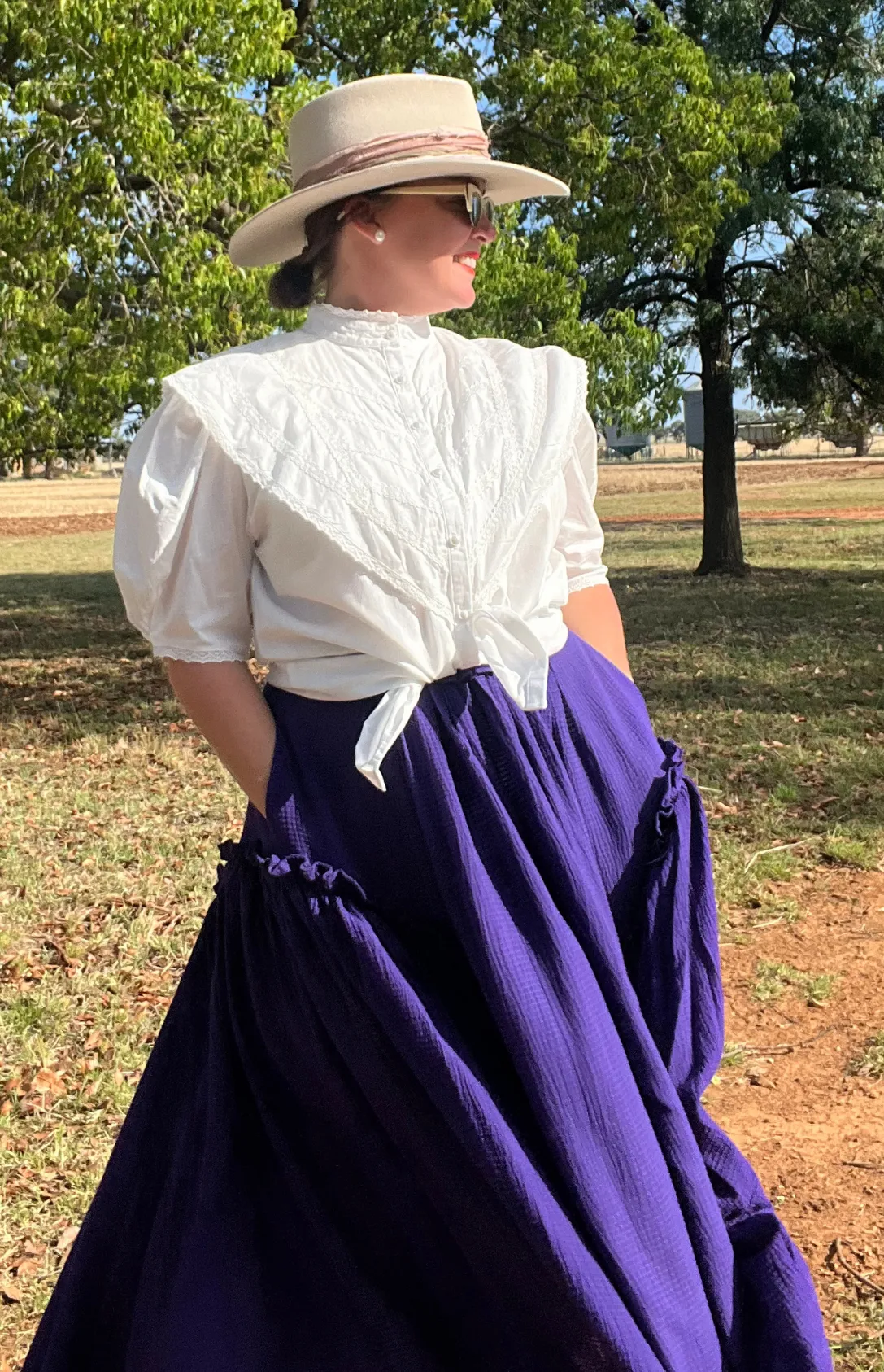 Bolide Waffle Skirt - Purple