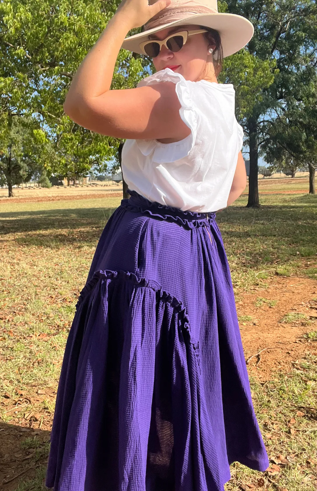 Bolide Waffle Skirt - Purple