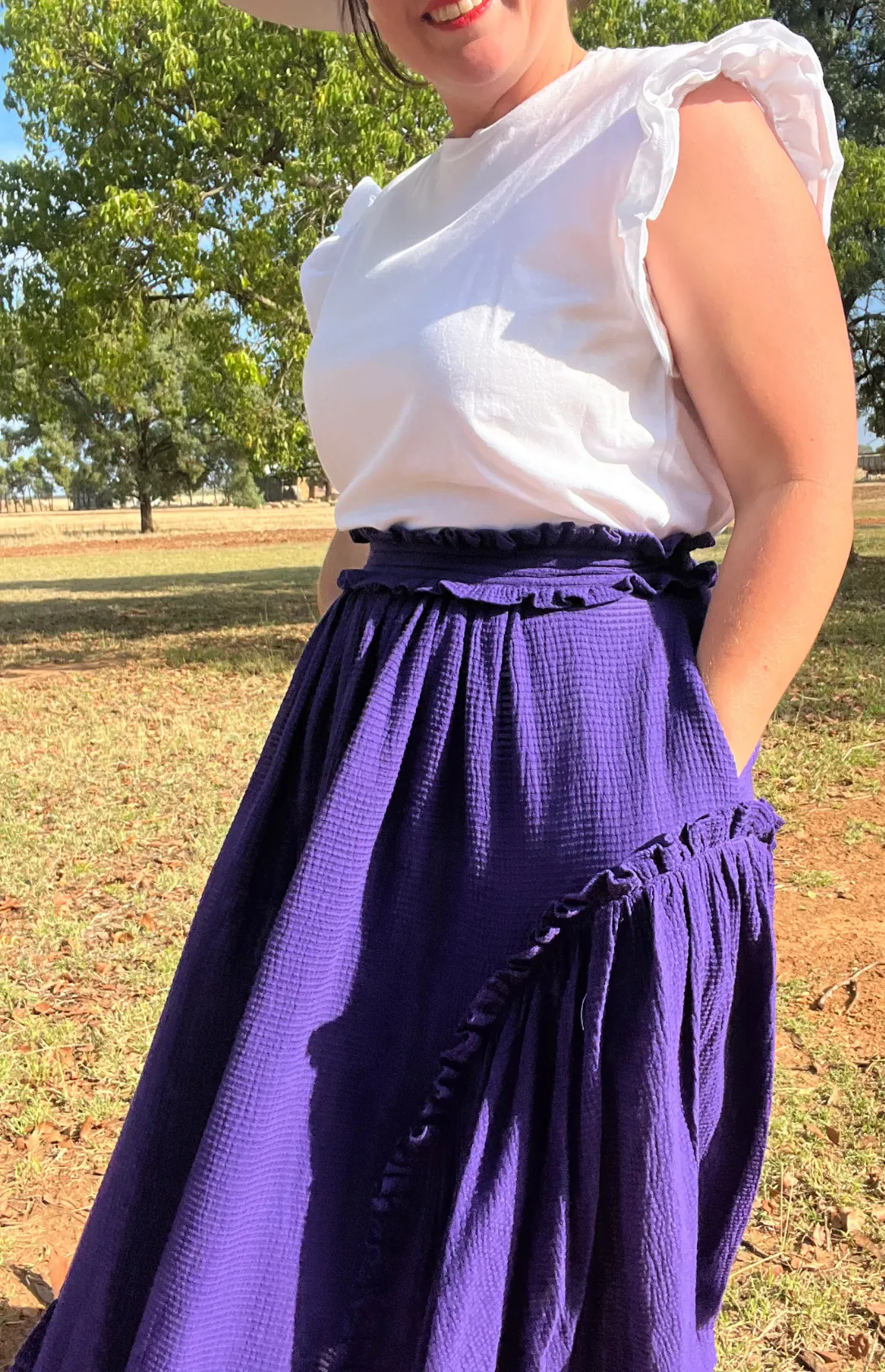 Bolide Waffle Skirt - Purple