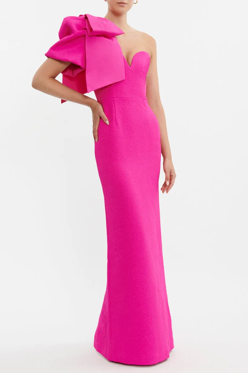 Cecily Gown Hot Pink