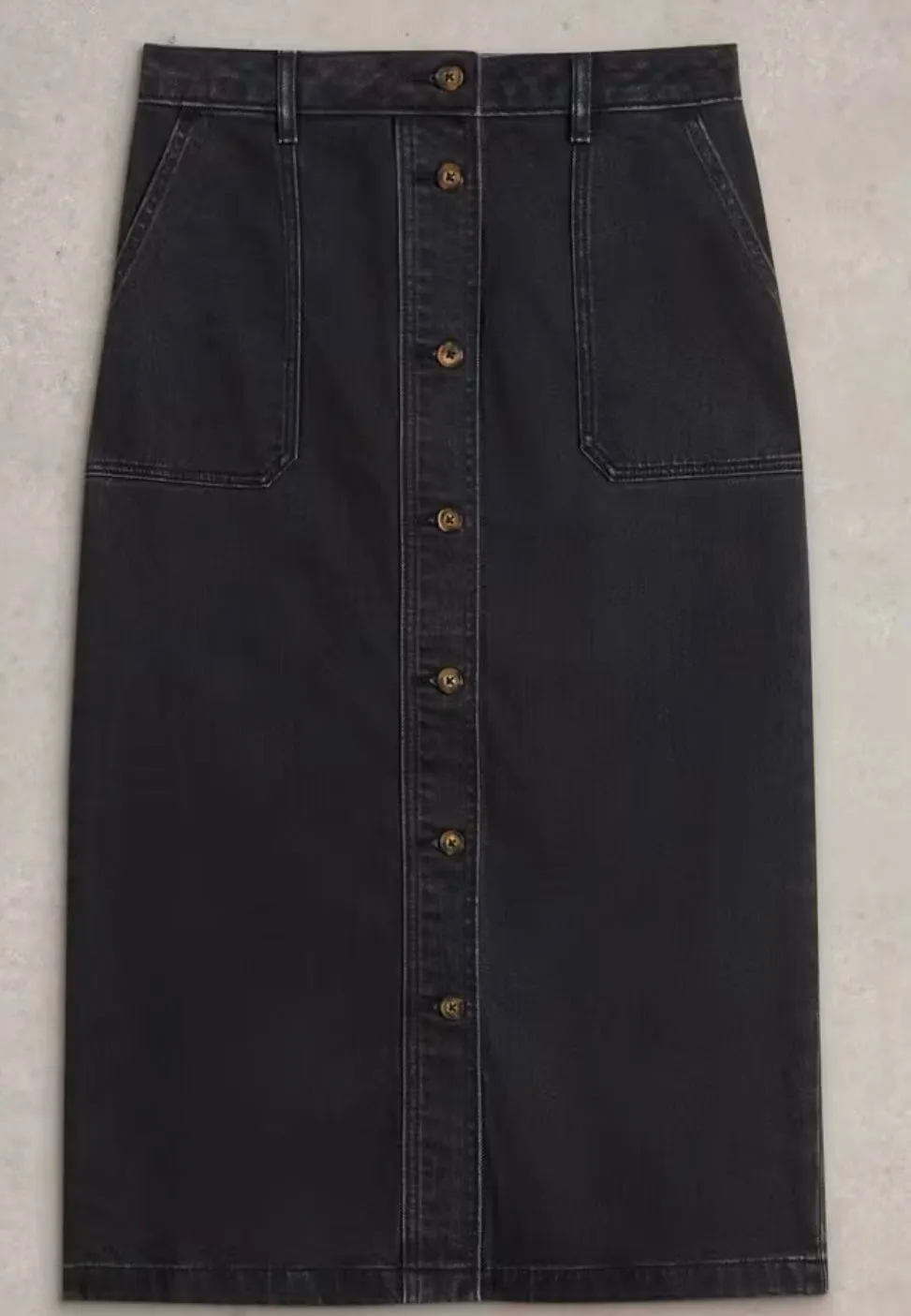 Colleen Denim Skirt Charcoal