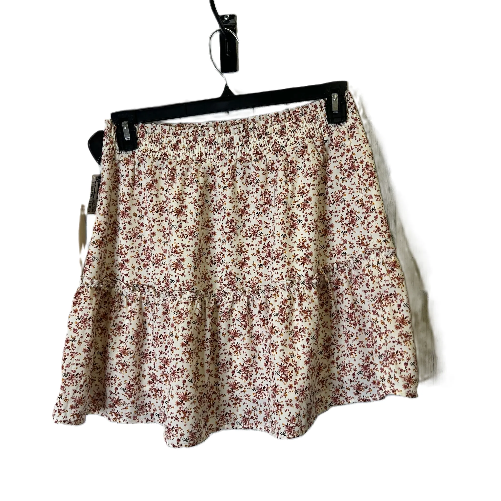 Cream & Red Skirt Mini & Short By Paper Crane, Size: L