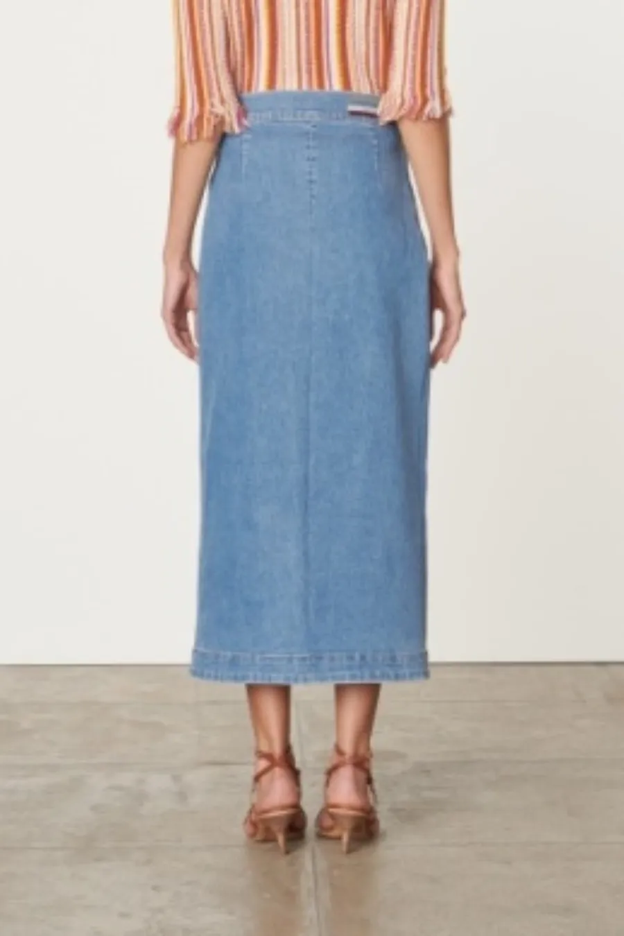 Curtis Skirt Indigo Clair