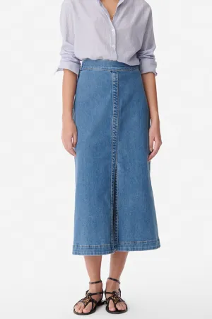Curtis Skirt Indigo Clair