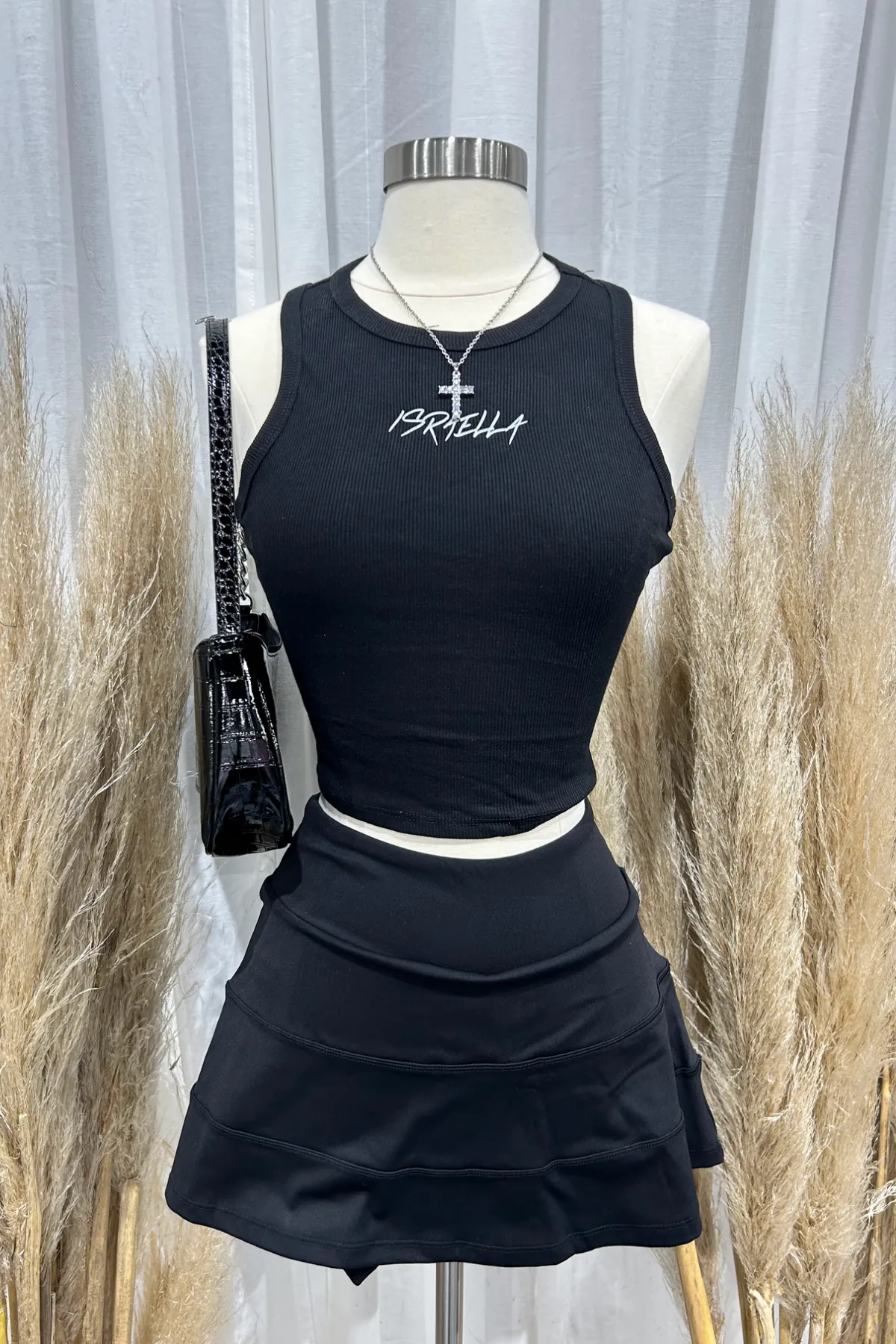 Dani Tennis Skirt (Black)