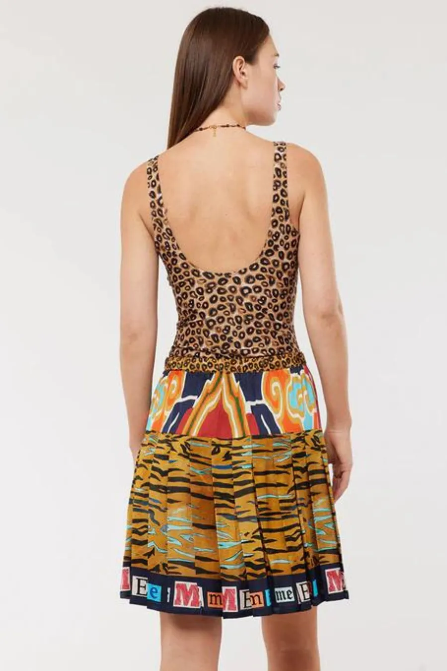 Diana Pleated Skirt Oriental