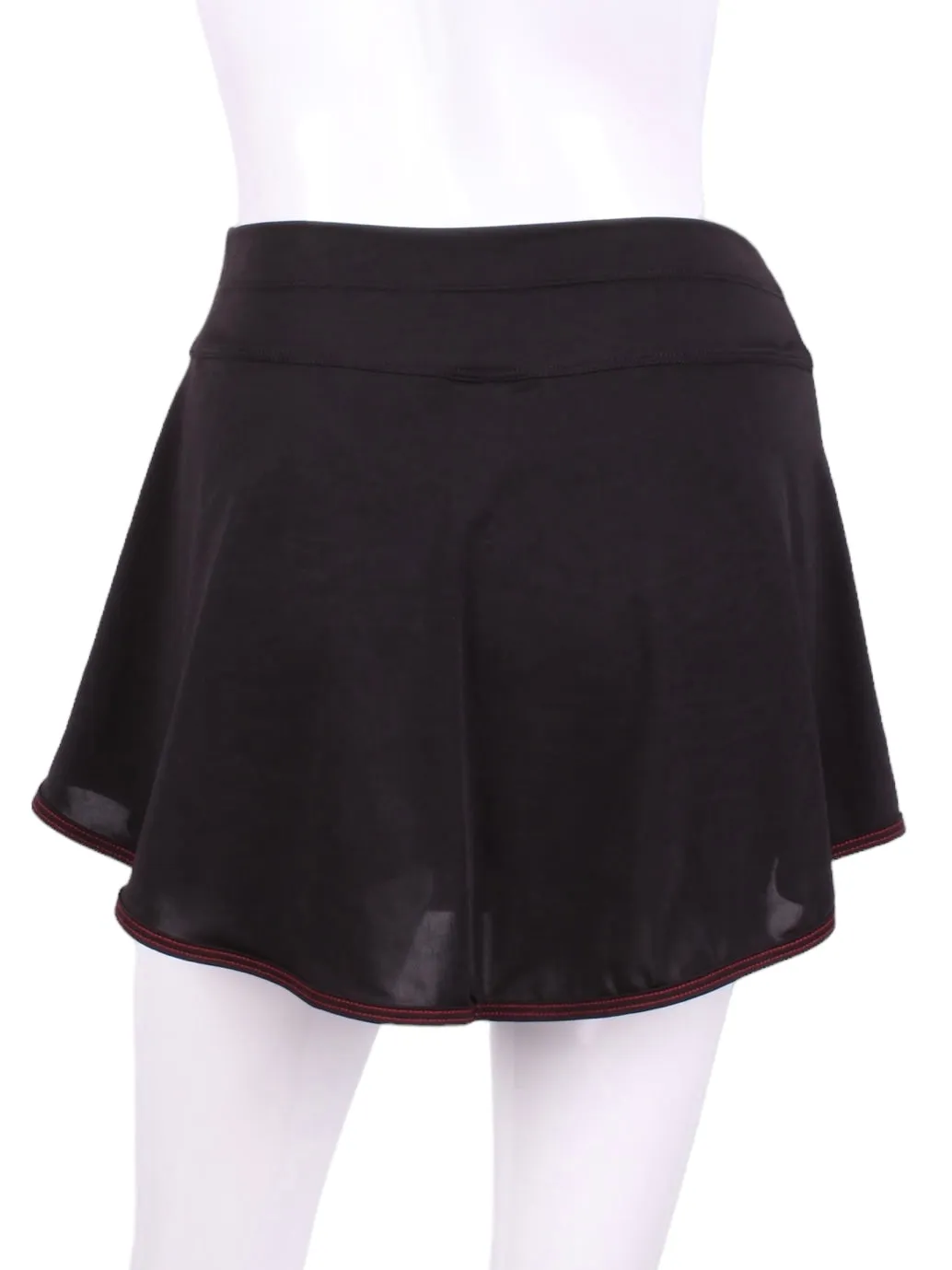Gladiator Skirt Black With Red Stitching