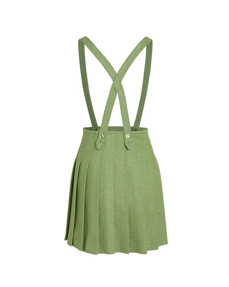 PLEATED SKIRT GREEN