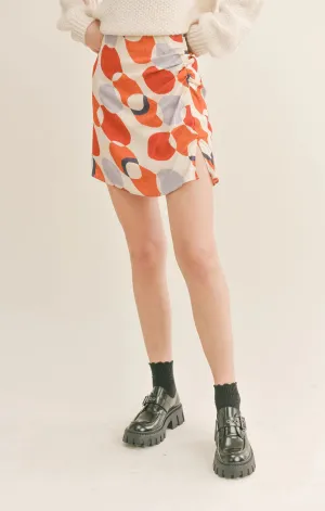 Poetic Ruched Mini Skirt