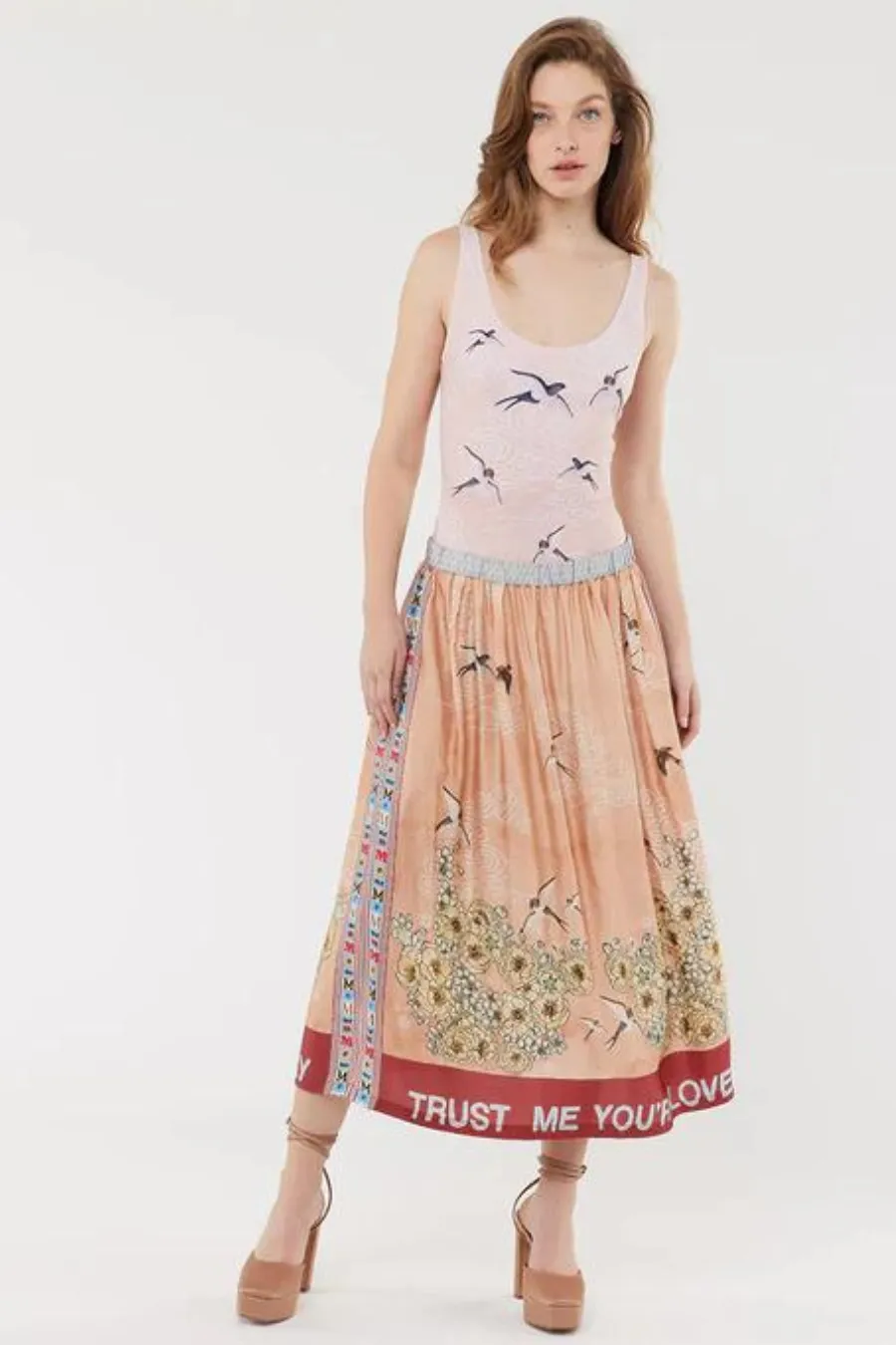 Vanessa Midi Skirt Romance