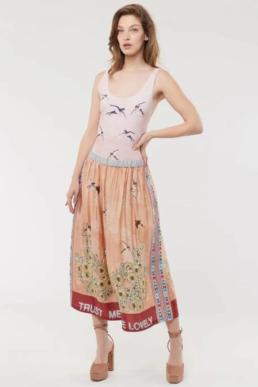 Vanessa Midi Skirt Romance