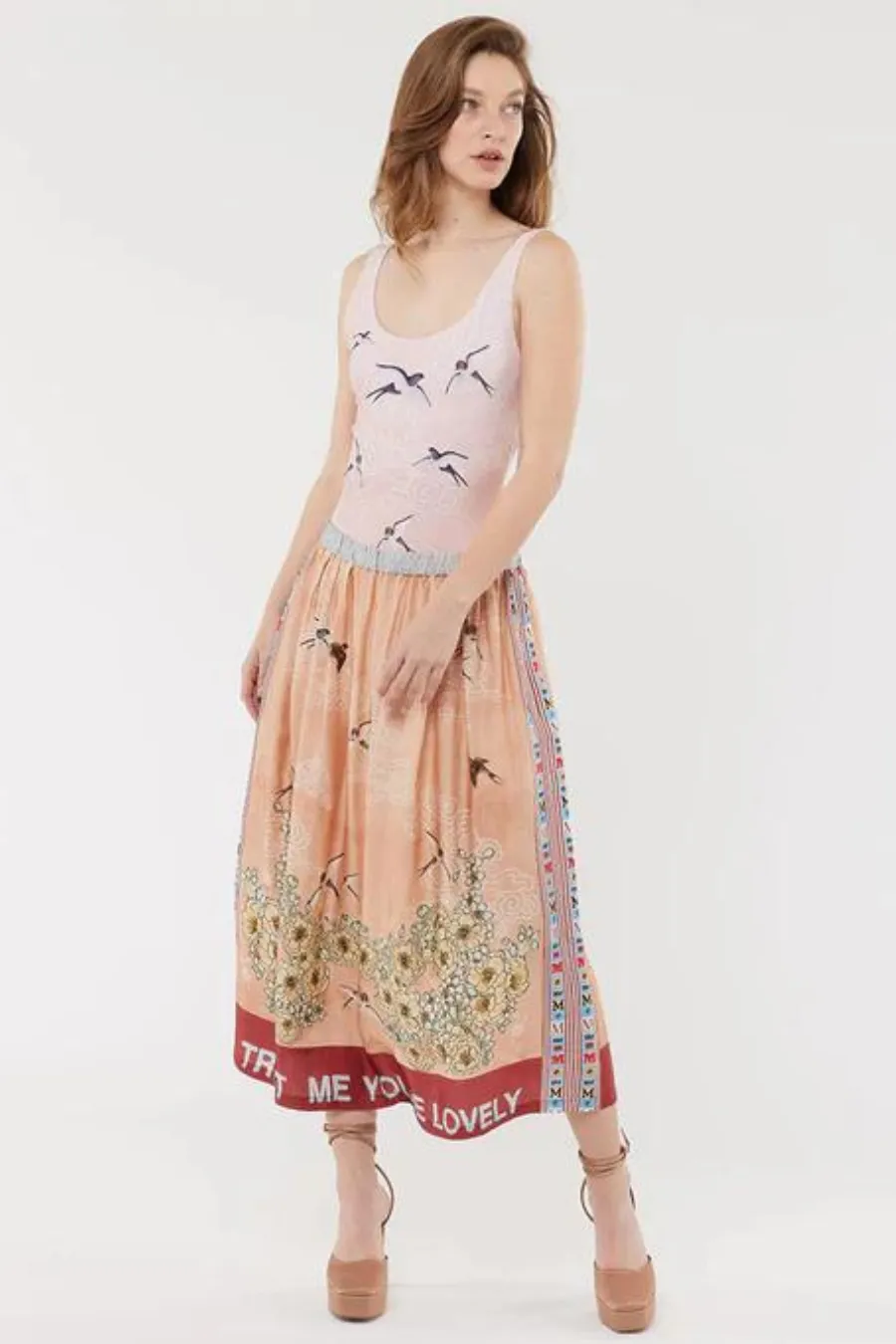 Vanessa Midi Skirt Romance